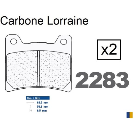 Brake pads Carbone Lorraine type 2283 A3+