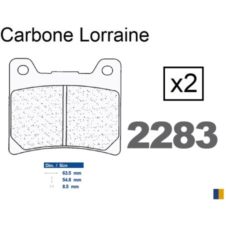 Carbone Lorraine Bremsbeläge hinten Art 2283 RX3