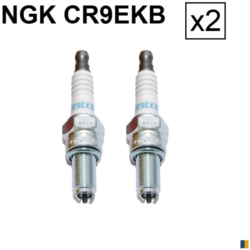 2 spark plugs NGK CR9EKB - Aprilia SMV 1200 Dorsoduro 2011-2015