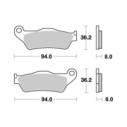 France Equipement front brake kit - MBK YP 125 Skyliner 1996-2010