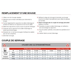 Lot de 2 bougies d'allumage NGK type BR8ES