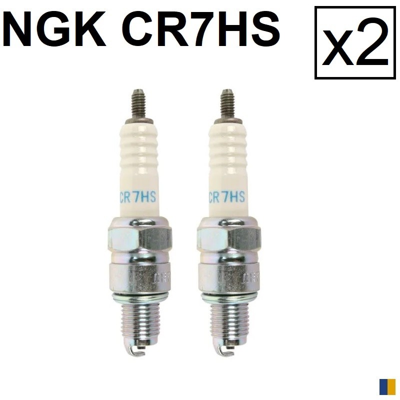 2 spark plugs NGK CR7HS - Honda CM 125 Custom 1982-1999