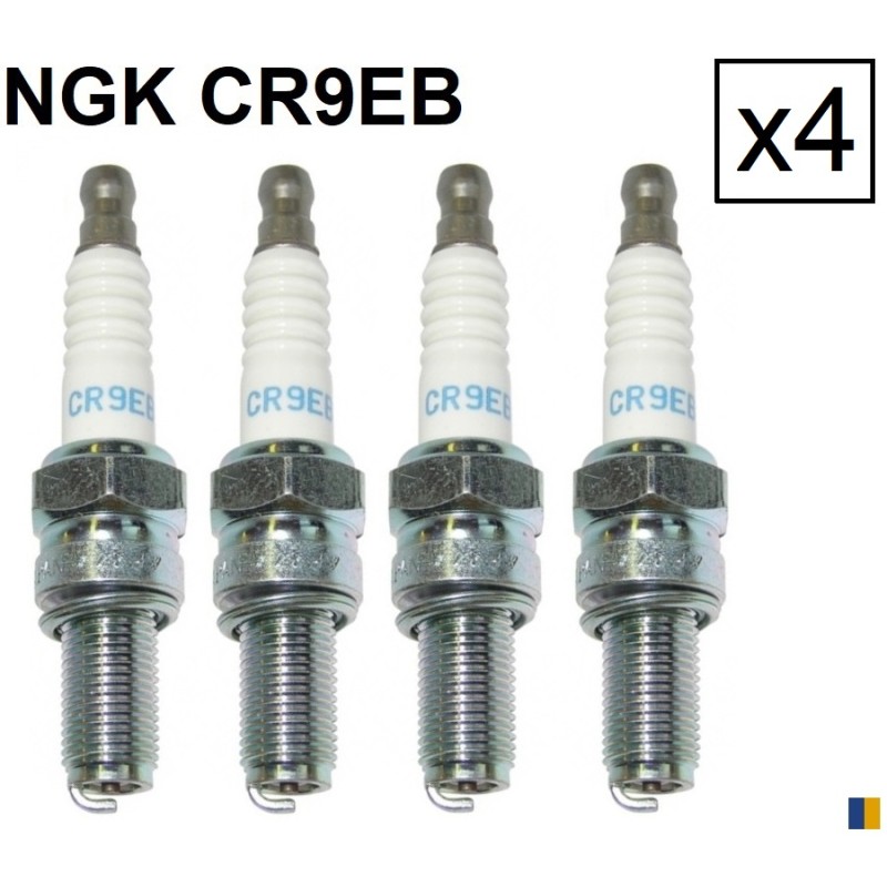 Set of 4 spark plugs NGK type CR9EB