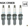 Set of 4 spark plugs NGK type CR9EB