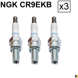 Set of 3 spark plugs NGK type CR9EKB