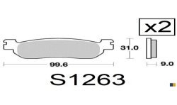 Kyoto rear brake pads - MBK YP 250 Skyliner 1998-2005