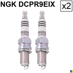 Set of 2 spark plugs NGK iridium type DCPR9EIX