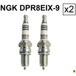 Set of 2 spark plug NGK iridium type DPR8EIX-9