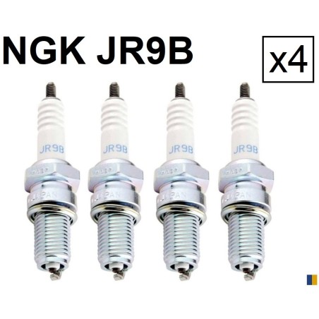 4 spark plugs NGK JR9B - Suzuki 1100 GSXR 1986-1992