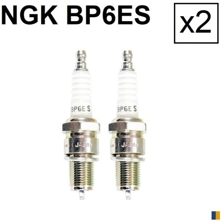 2 spark plugs NGK BP6ES - BMW R80 RT 1985-1995
