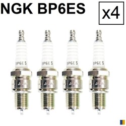 Lot de 4 bougies d'allumage NGK type BP6ES