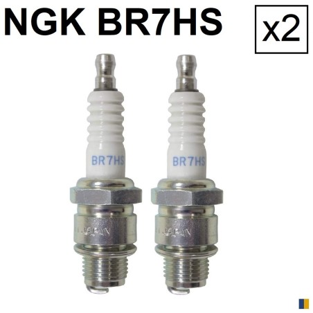 Lot de 2 bougies d'allumage NGK type BR7HS