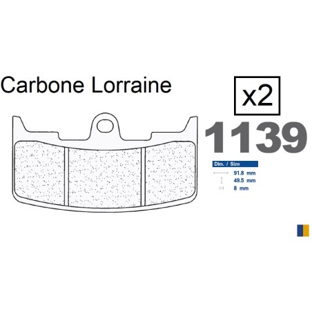 Carbone Lorraine front brake pads - Buell XB-12X 1200 Ulysses 2006-2010