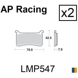 Plaquettes de frein AP Racing type LMP547SFP supersport