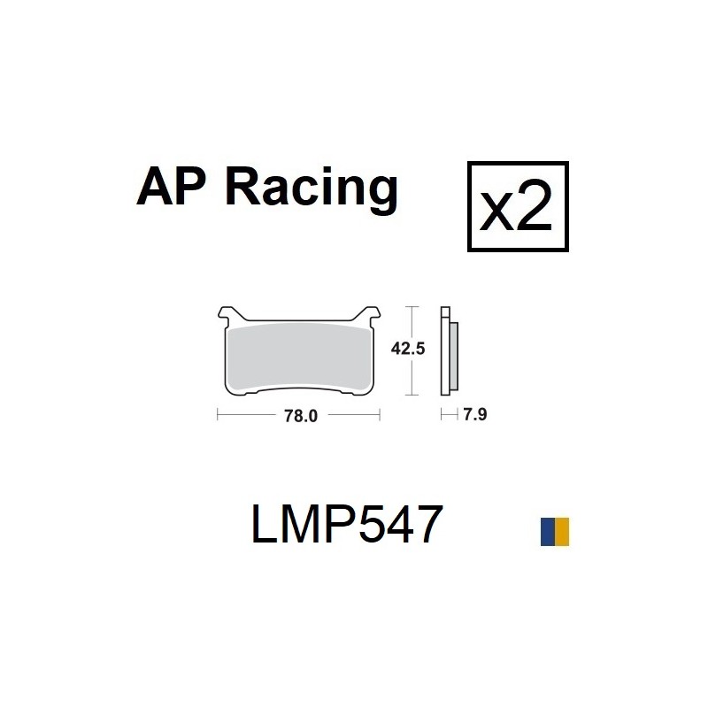 Brake pads AP Racing type LMP547SFP supersport