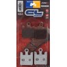Carbone Lorraine front brake pads - Derbi 659 Mulhacen 2005