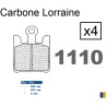 Plaquettes Carbone Lorraine de frein avant - Derbi 659 Mulhacen 2005