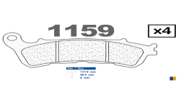 Carbone Lorraine Bremsbeläge vorne - Honda XL 700 Transalp ABS 2008-2012