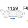 Plaquettes Carbone Lorraine de frein avant - Honda XL 700 Transalp ABS 2008-2012