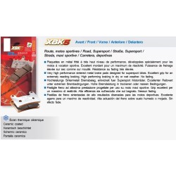 Pastiglie freno anteriore Carbone Lorraine per Triumph 2300 Rocket III 2004-2013