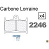 Plaquettes Carbone Lorraine de frein avant - Yamaha TZ 250 GP /A/D 1990-2005
