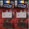 Plaquettes Carbone Lorraine de frein avant - Yamaha TZ 250 GP /A/D 1990-2005