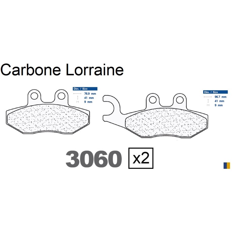 Carbone Lorraine front brake pads - Gilera FX 125 Nexus 2007-2012