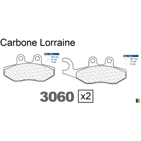 Carbone Lorraine front brake pads - Gilera 250 Nexus 2007-2008