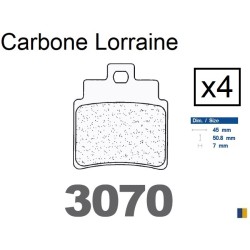 Plaquettes Carbone Lorraine de frein avant - Sym GTS 250 Joymax 2006-2010