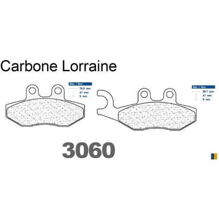 Brake pads Carbone Lorraine type 3060 MSC