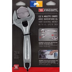 Facom 8" compact adjustable wrench opening 41 mm length 200 mm