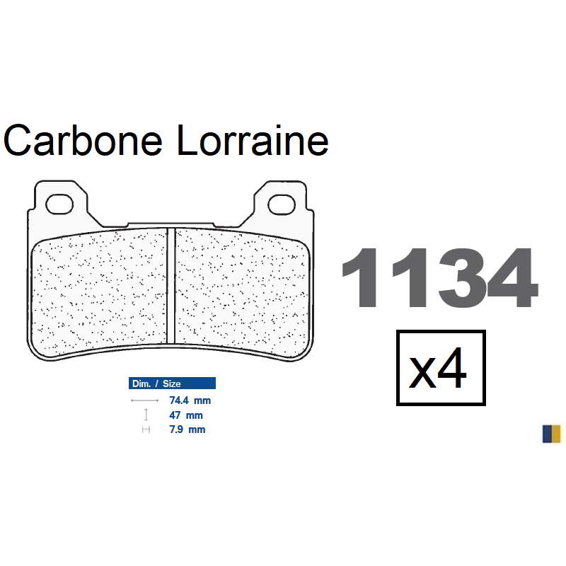 Plaquettes Carbone Lorraine de frein avant - Honda CBR 600 RR ABS 2009-2018