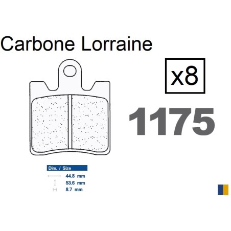 Carbone Lorraine front brake pads - Yamaha FJR 1300 AE 2016-2019