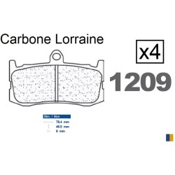 Plaquettes Carbone Lorraine de frein avant - Triumph 675 Daytona 2009-2018