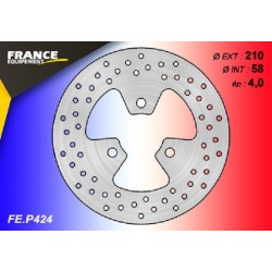 France Equipement rear round brake disc - Peugeot 125 Elyseo 2000-2003