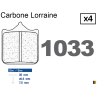 Pastiglie freno anteriori Carbone Lorraine per Derbi 659 Mulhacen 2006-2007