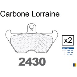 Jeu de plaquettes de frein Carbone Lorraine type 2430 A3+