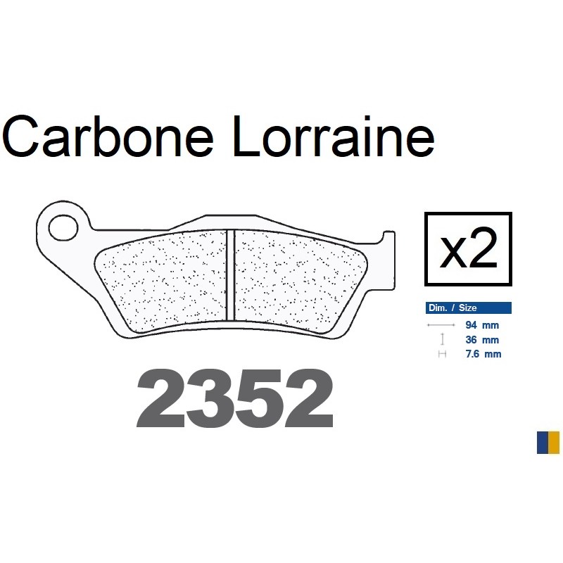 Klocki hamulcowe Carbone Lorraine - 2352 RX3