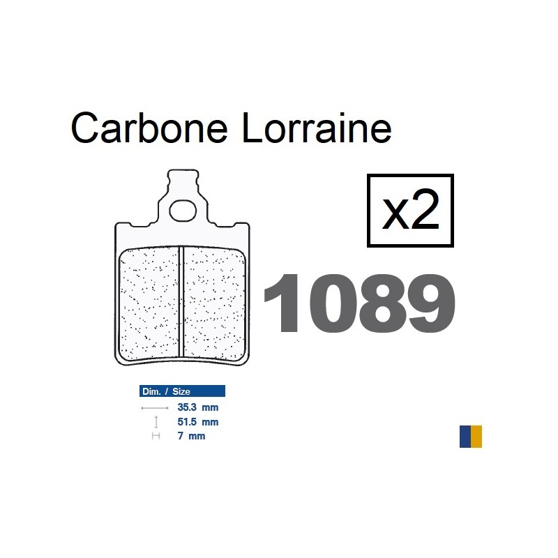 Carbone Lorraine rear brake pads - Keeway TX 125 SM 2010-2015