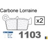 Plaquettes Carbone Lorraine de frein arrière - Aprilia SXV 450 / 550 2006-2013