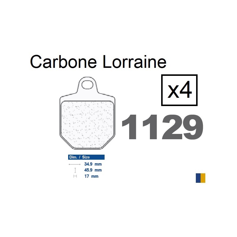 Pastillas de freno delanteras Carbone Lorraine para HM CRM 450 F Supermotard R 2007-2008