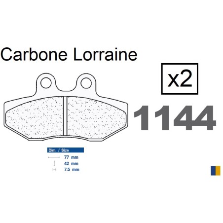 Carbone Lorraine front brake pads - Aprilia 125 Tuareg Wind 1990-1994