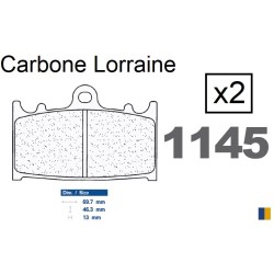 Pastiglie freno posteriori Carbone Lorraine per Suzuki C 1500 Intruder 2005-2010