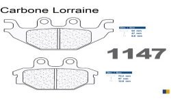 Carbone Lorraine rear brake pads - Yamaha YZF 125 R 2008-2018