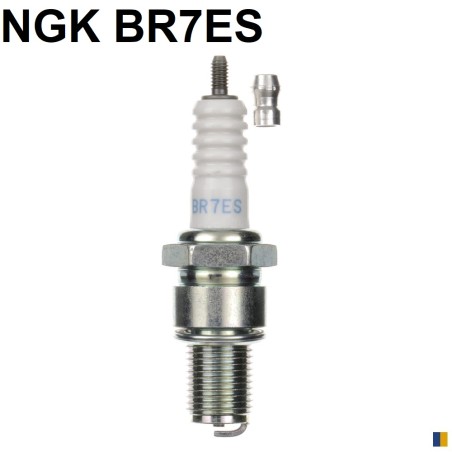 Bougie NGK type BR7ES pour Keeway 50 RY6 (2temps) 2010-2019