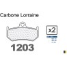 Jeu de plaquettes de frein Carbone Lorraine type 1203 RX3