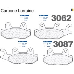 Carbone Lorraine front brake pads - Benelli 125 / 250 Caffenero 2008-2014