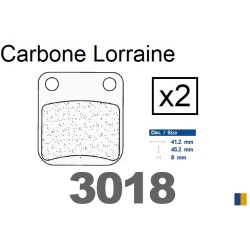 Jeu de plaquettes de frein Carbone Lorraine type 3018 SC