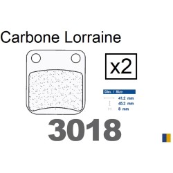 Plaquettes Carbone Lorraine de frein avant - Daelim 50 Cordi 2006-2012