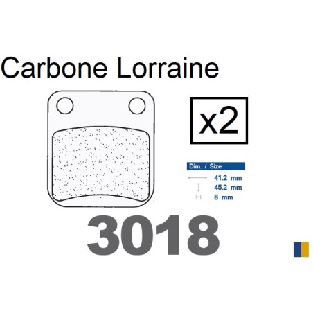 Pastiglie freno anteriore Carbone Lorraine per Daelim 50 Vivo 1999